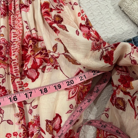 Sky and Sand pink and cream blouse size Medium - Picture 7 of 8